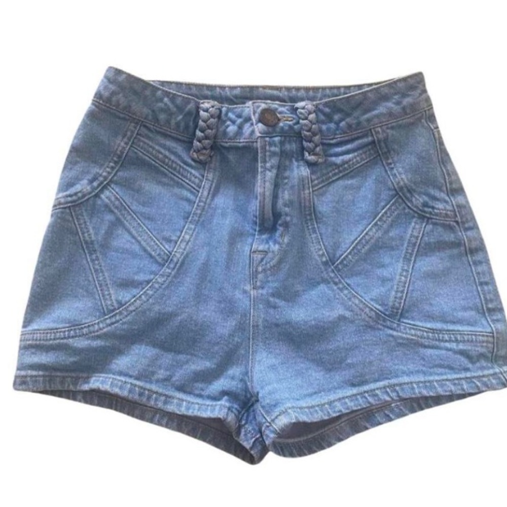 light wash jean UO shorts